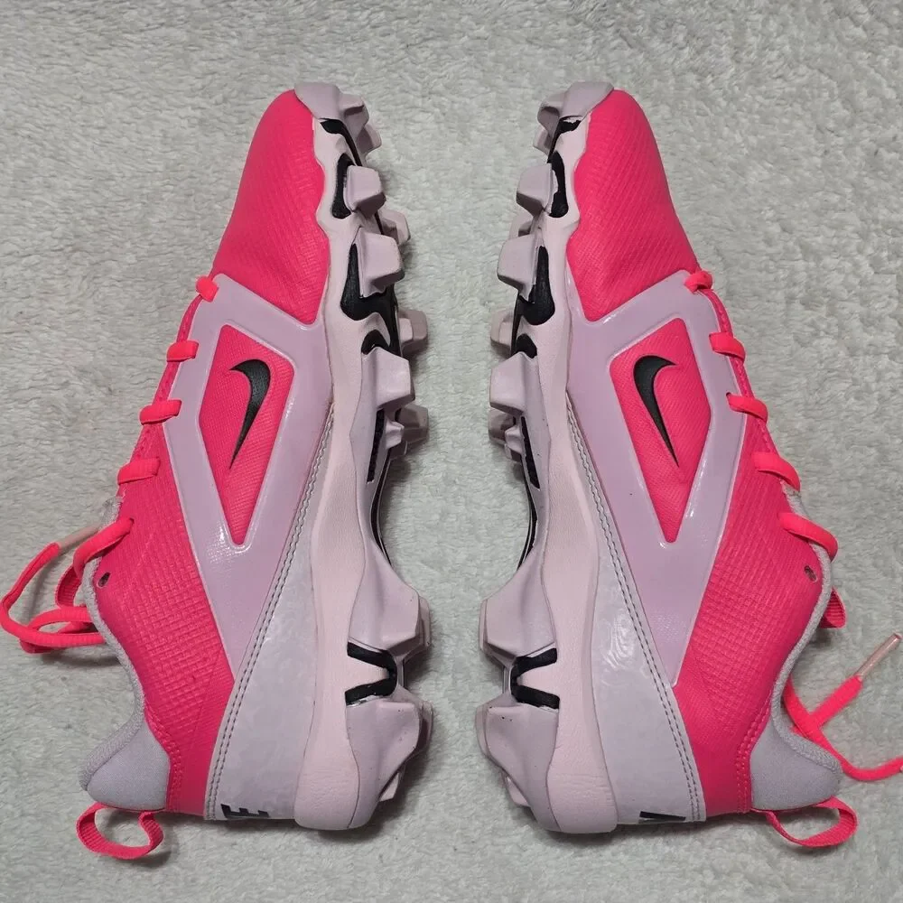 Nike Alpha Menace 4 Shark Youth 4.5 Football Cleats Racer Pink HJ4561-600 Unisex